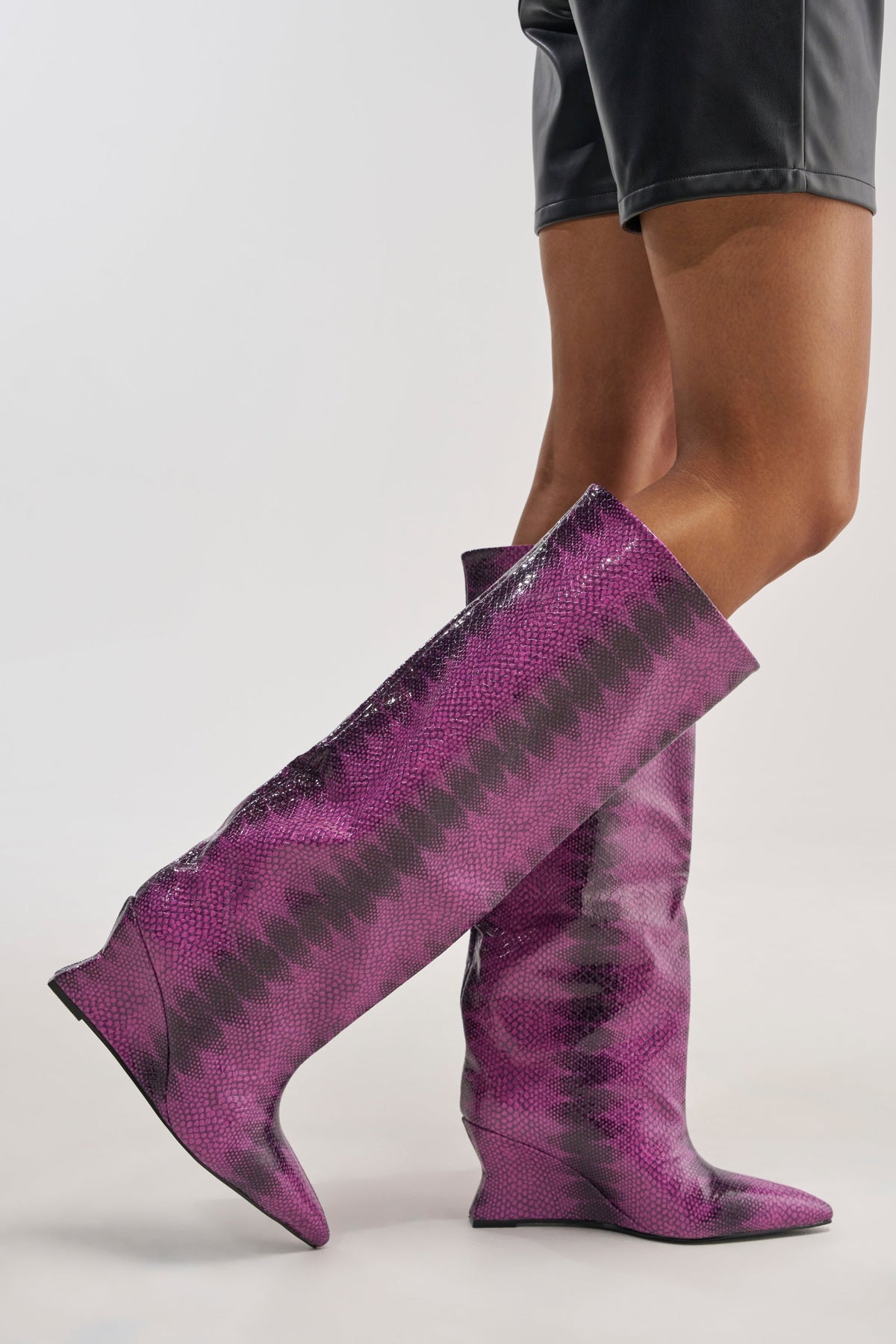« Horizon » — Bottes compensées, Violet