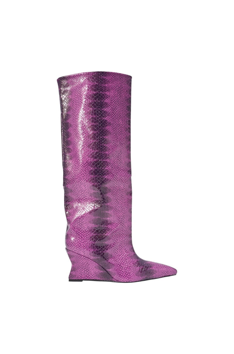 « Horizon » — Bottes compensées, Violet