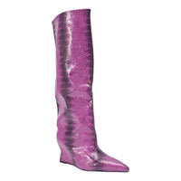 « Horizon » — Bottes compensées, Violet