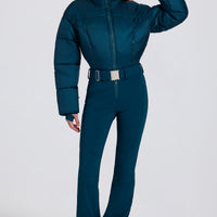 « Alpin » — Combinaison De Ski Imperméable Rembourrée, Bleu Canard