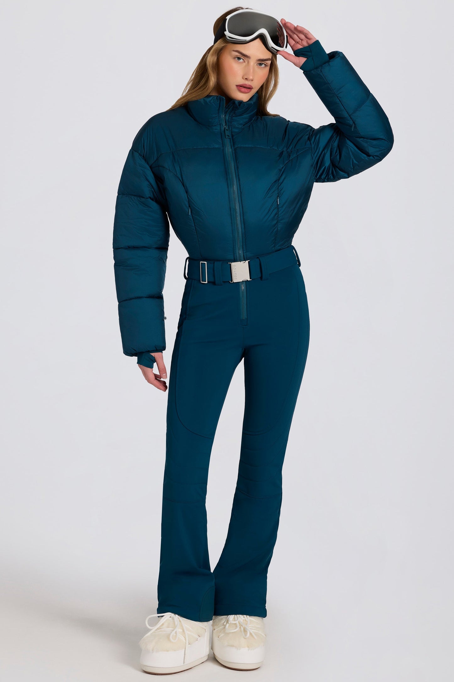 « Alpin » — Combinaison De Ski Imperméable Rembourrée, Bleu Canard