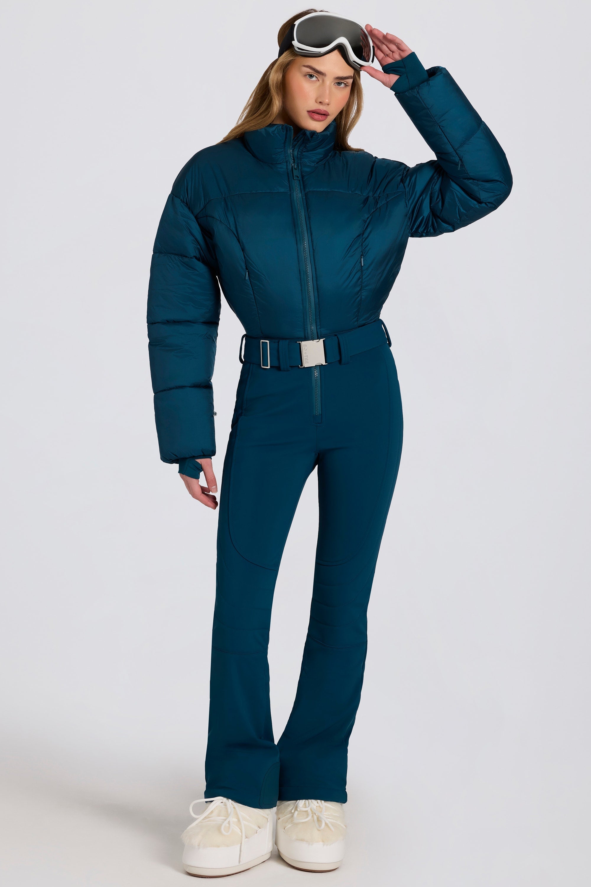 « Alpin » — Combinaison De Ski Imperméable Rembourrée, Bleu Canard