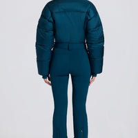 « Alpin » — Combinaison De Ski Imperméable Rembourrée, Bleu Canard