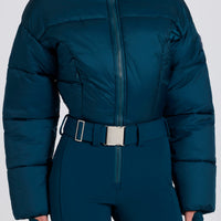 « Alpin » — Combinaison De Ski Imperméable Rembourrée, Bleu Canard