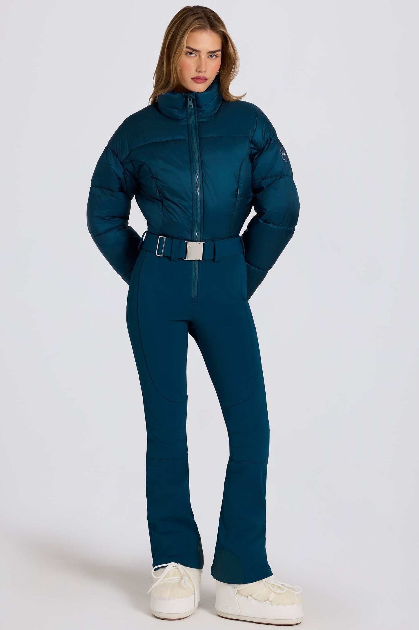 « Alpin » — Combinaison De Ski Imperméable Rembourrée, Bleu Canard