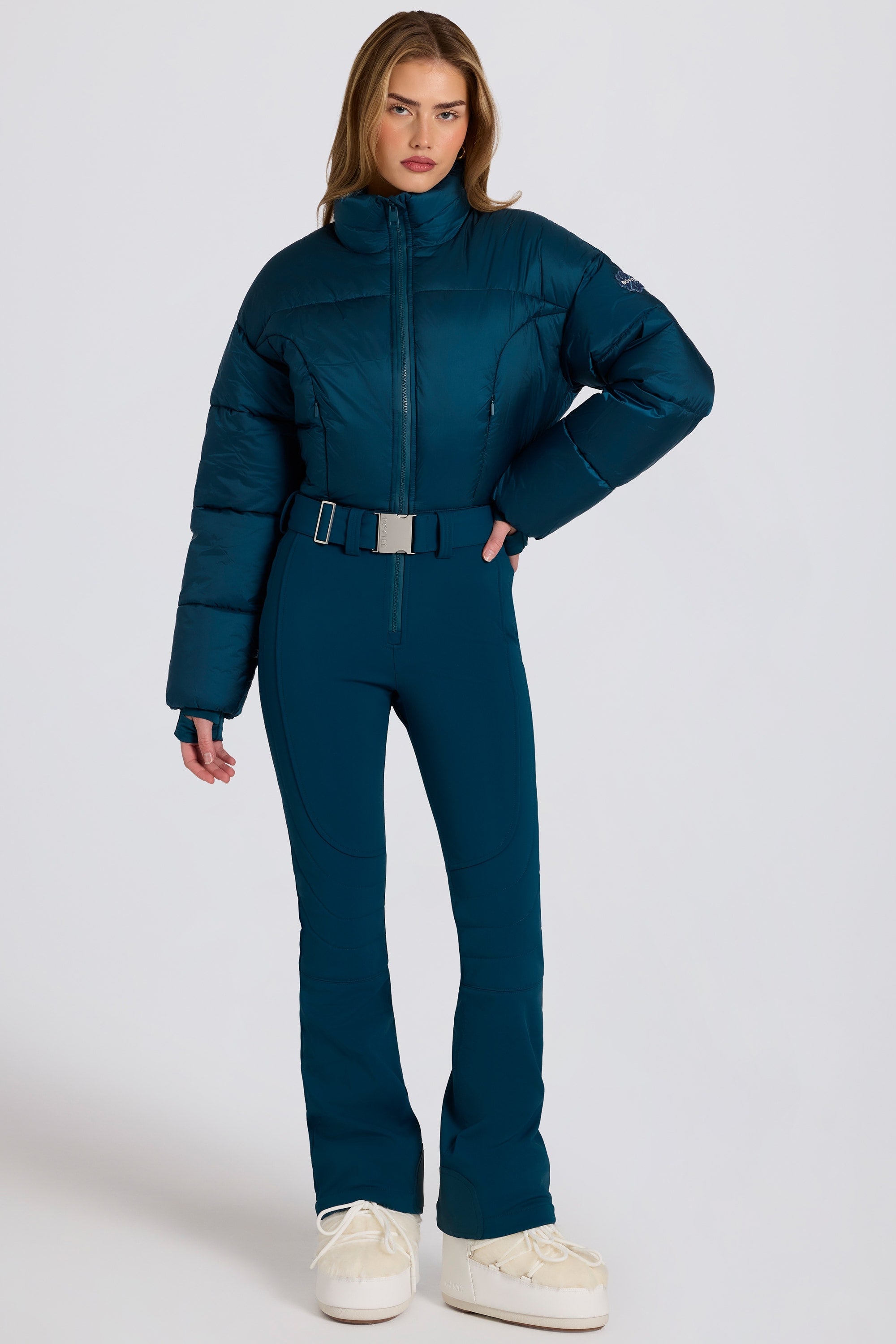 « Alpin » — Combinaison De Ski Imperméable Rembourrée, Bleu Canard