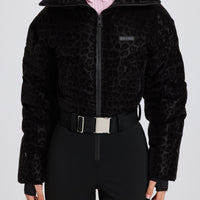 « Panthère » — Combinaison De Ski Imperméable Double Couche, Léopard Noir