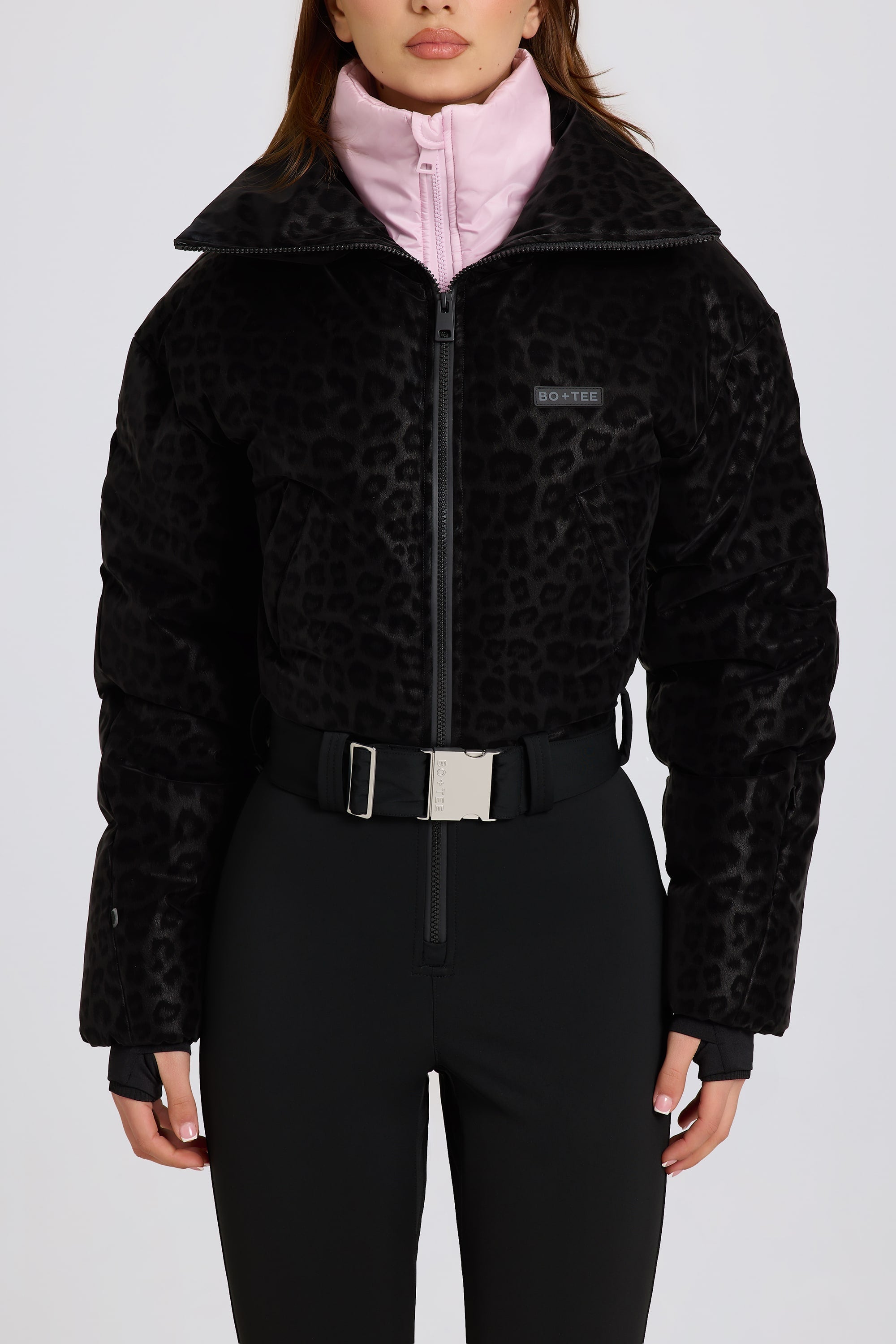 « Panthère » — Combinaison De Ski Imperméable Double Couche, Léopard Noir