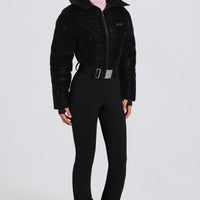 « Panthère » — Combinaison De Ski Imperméable Double Couche, Léopard Noir