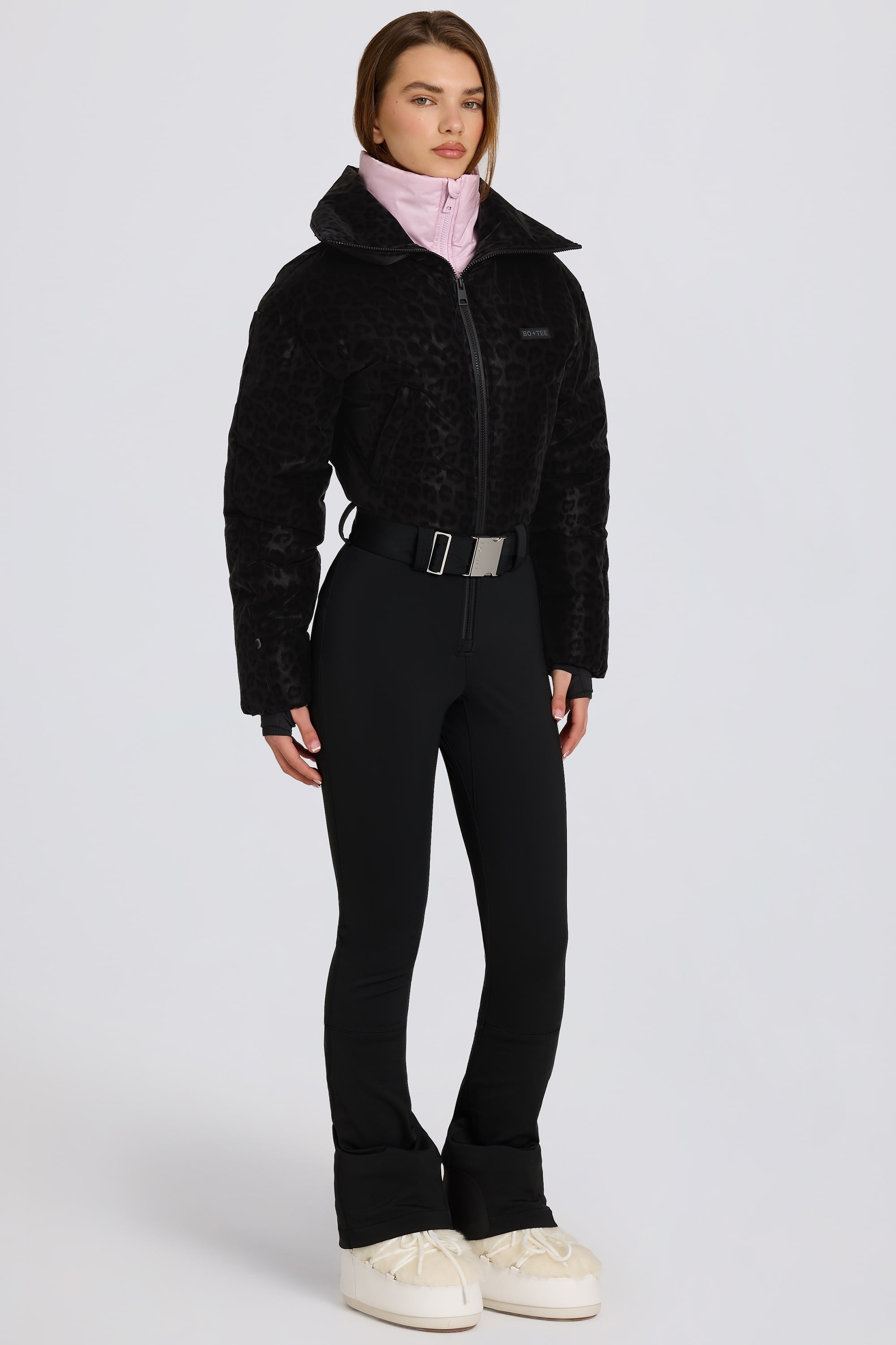 « Panthère » — Combinaison De Ski Imperméable Double Couche, Léopard Noir