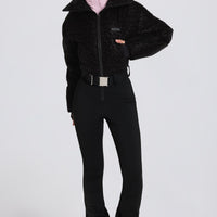 « Panthère » — Combinaison De Ski Imperméable Double Couche, Léopard Noir