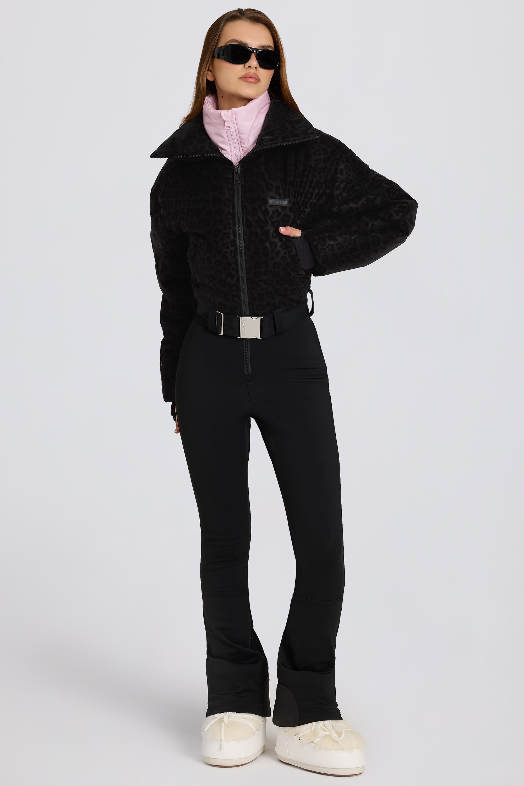 « Panthère » — Combinaison De Ski Imperméable Double Couche, Léopard Noir