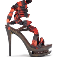 AZALEA WANG CARMEN TIGER PRINT PLATFORM STILETTO SANDAL