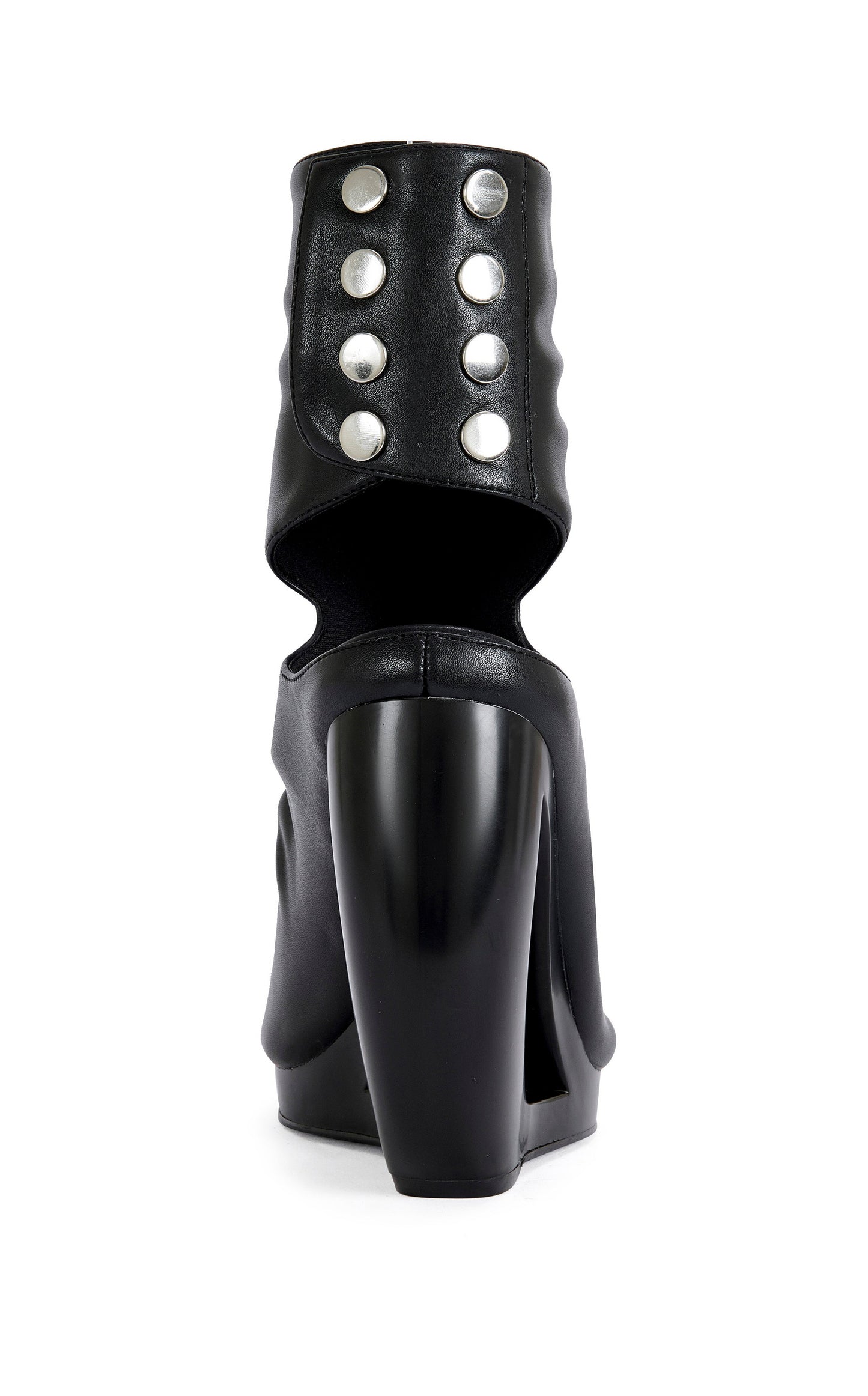 « Orbite » — Sandales Bottines à Semelle Compensée, Noir