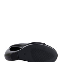 « Orbite » — Sandales Bottines à Semelle Compensée, Noir
