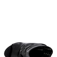 « Orbite » — Sandales Bottines à Semelle Compensée, Noir