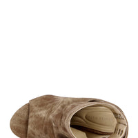 « Orbite » — Sandales Bottines à Semelle Compensée, Marron