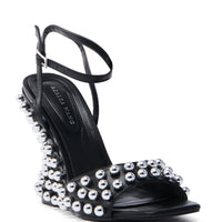 « Rebelle » sandales chunky cloutees noir