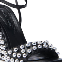 « Rebelle » sandales chunky cloutees noir