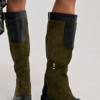 « Pulsation » — Bottes plates, Olive