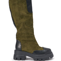« Pulsation » — Bottes plates, Olive