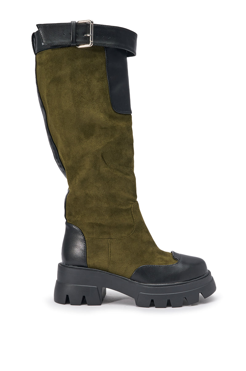 « Pulsation » — Bottes plates, Olive