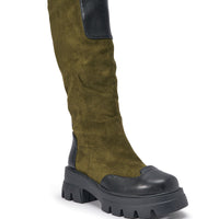« Pulsation » — Bottes plates, Olive