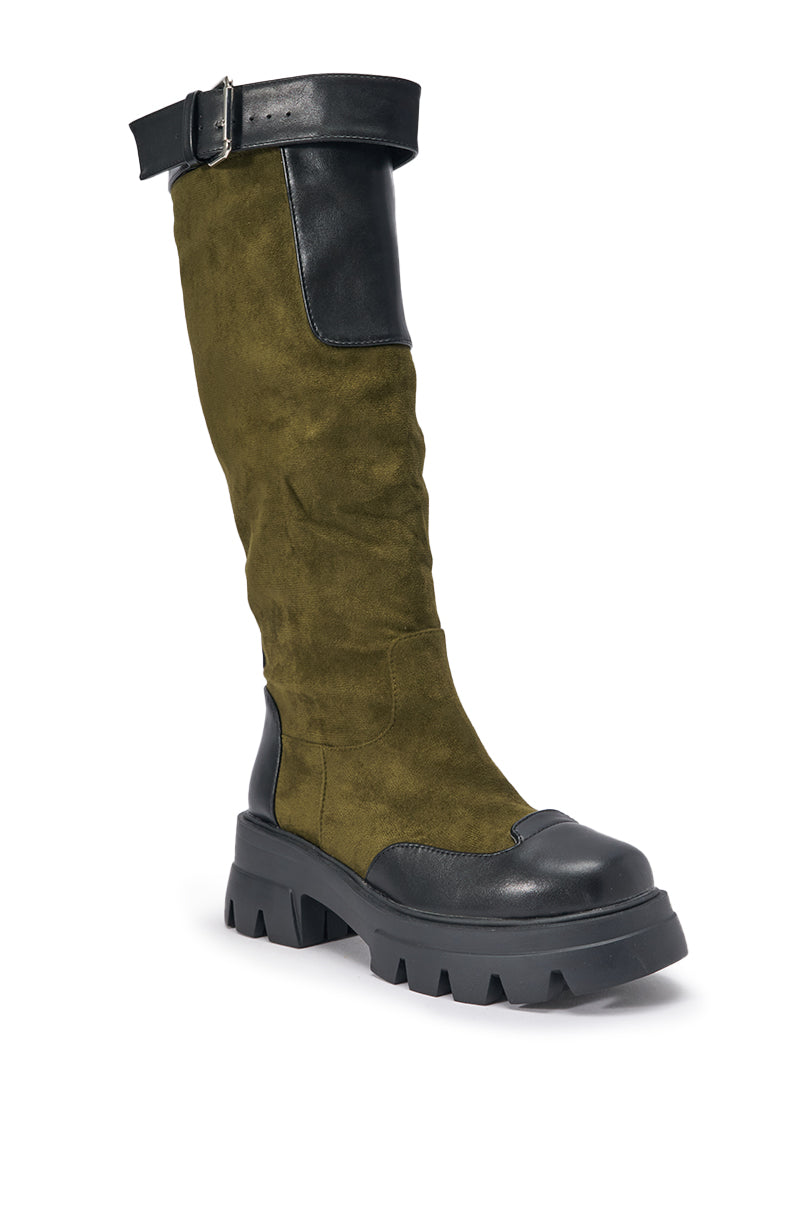 « Pulsation » — Bottes plates, Olive