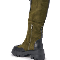 « Pulsation » — Bottes plates, Olive