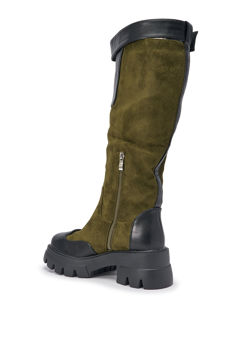 « Pulsation » — Bottes plates, Olive