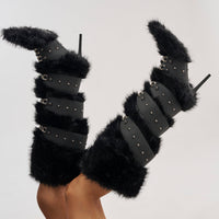 « Sillage » — Bottes hautes structurées, Noir