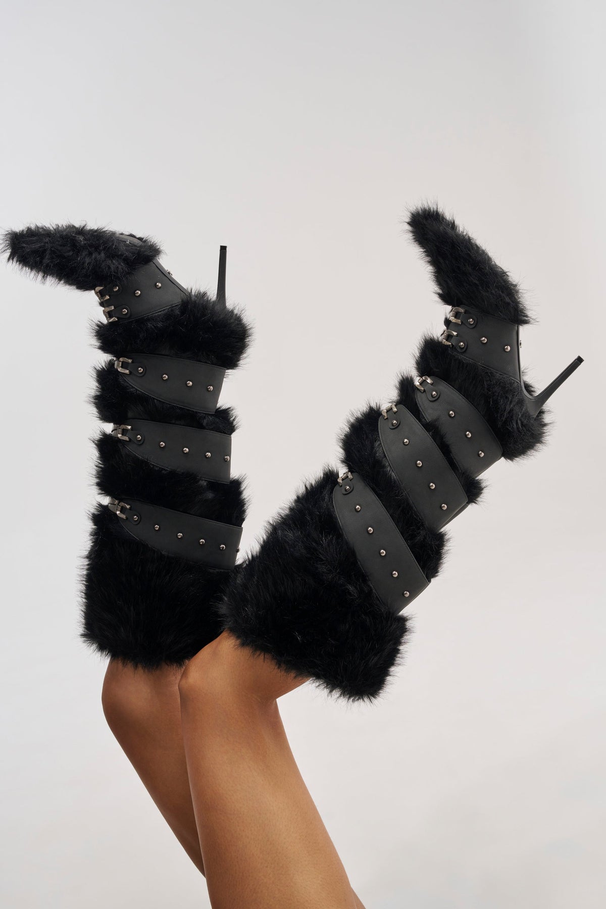 « Sillage » — Bottes hautes structurées, Noir
