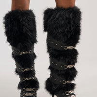 « Sillage » — Bottes hautes structurées, Noir