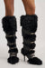« Sillage » — Bottes hautes structurées, Noir