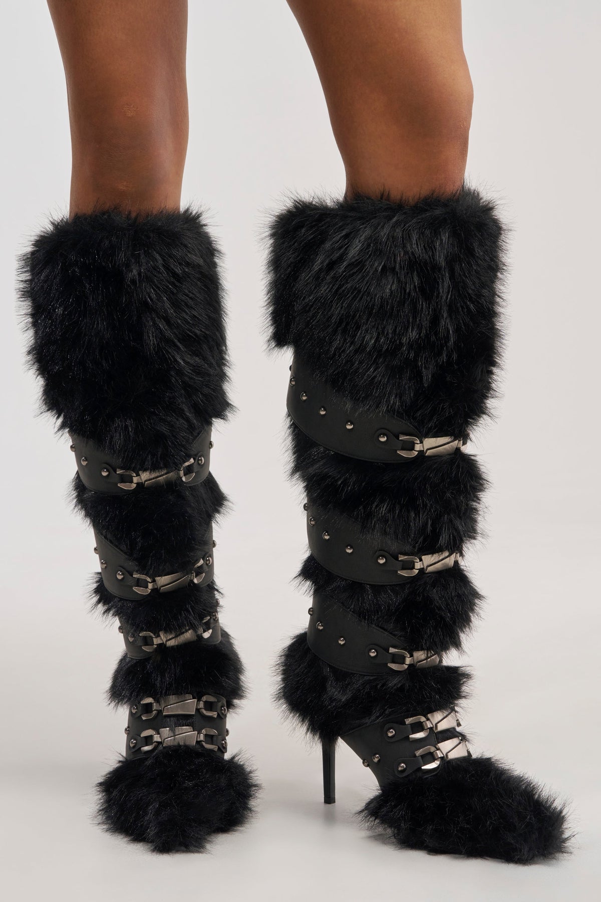 « Sillage » — Bottes hautes structurées, Noir