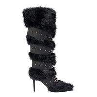 « Sillage » — Bottes hautes structurées, Noir
