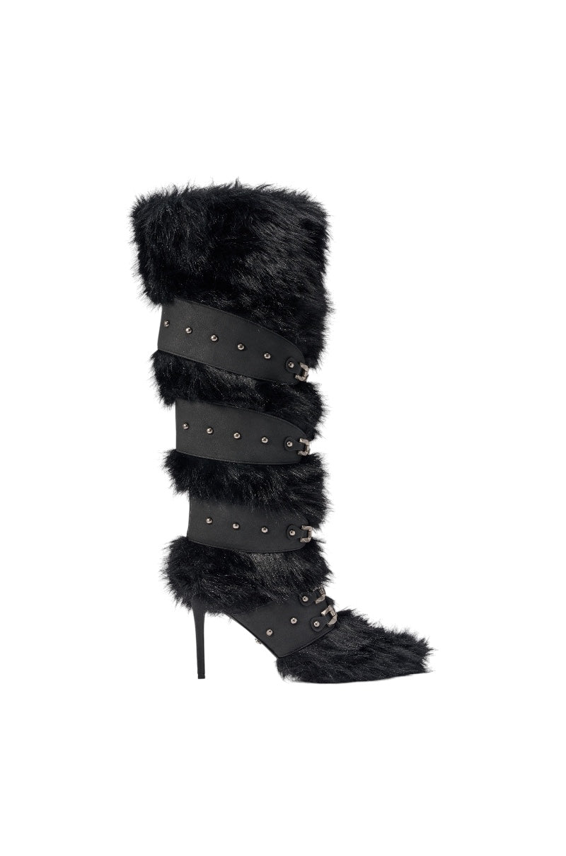 « Sillage » — Bottes hautes structurées, Noir