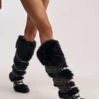 « Sillage » — Bottes hautes structurées, Noir