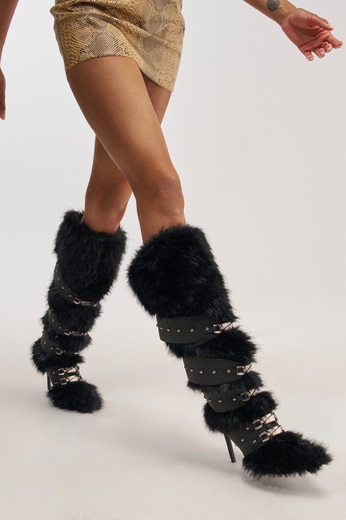 « Sillage » — Bottes hautes structurées, Noir