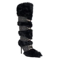 « Sillage » — Bottes hautes structurées, Noir