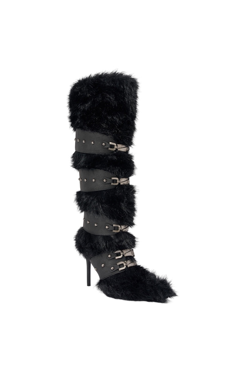 « Sillage » — Bottes hautes structurées, Noir