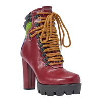 « Dune » — Bottines à talon bloc, Multicolore