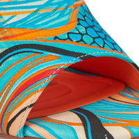 AKIRA DOMNINA BLUE MULTI STILETTO PRINT SANDAL