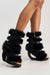 « Braise » — Bottines compensées, Noir