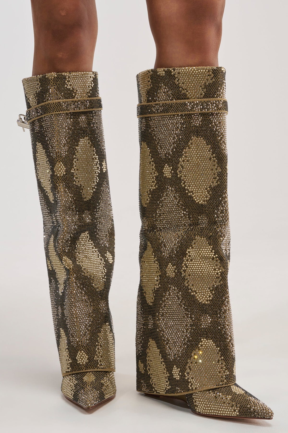 « Sève » — Bottes compensées, Kaki
