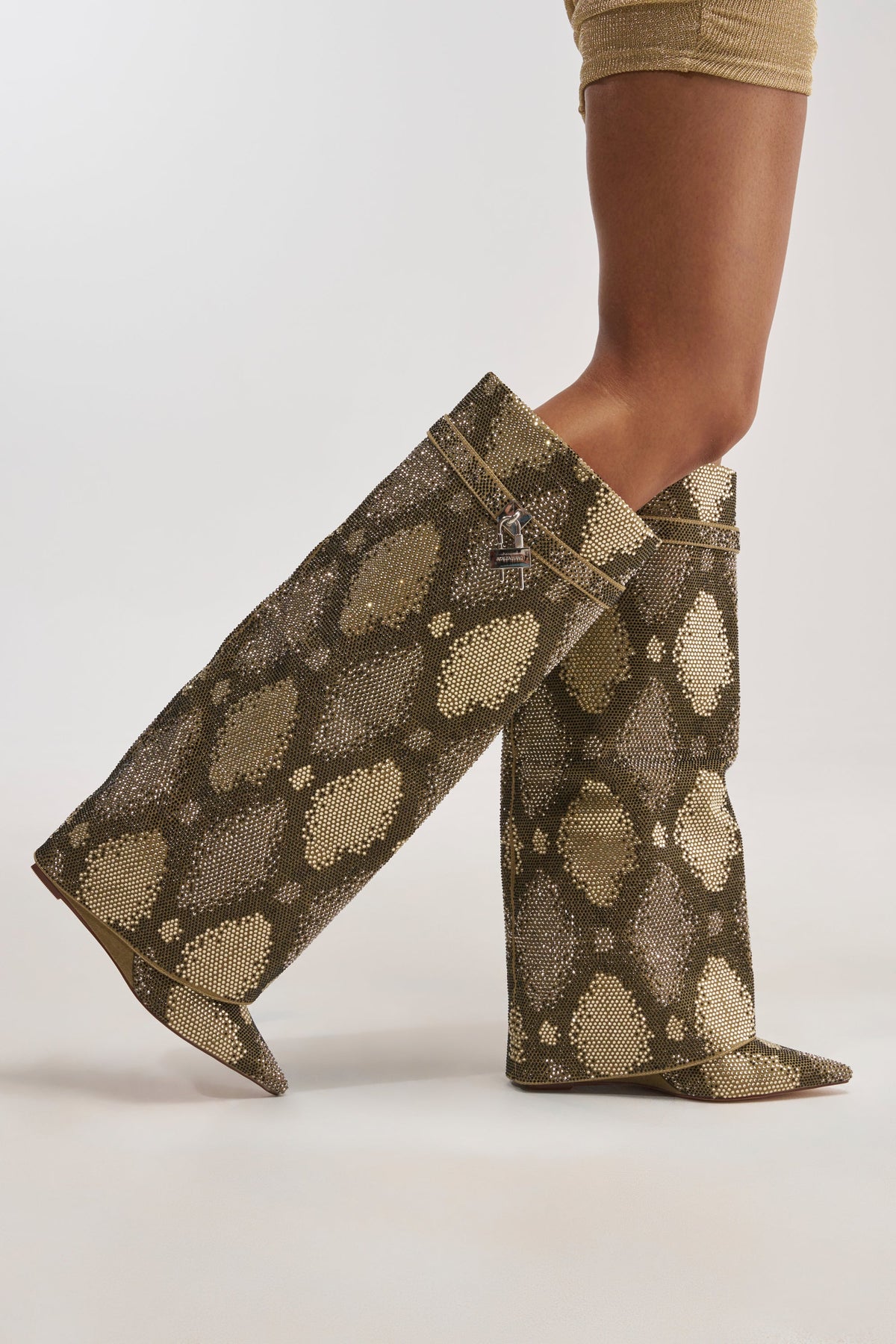 « Sève » — Bottes compensées, Kaki