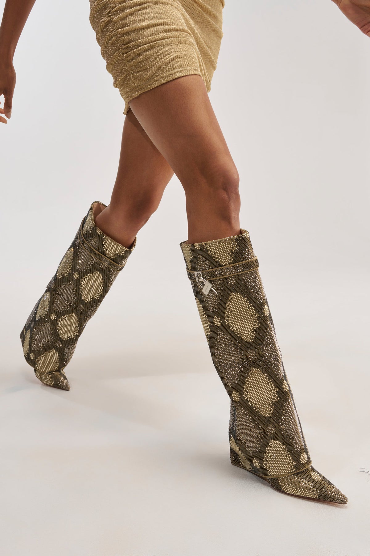 « Sève » — Bottes compensées, Kaki