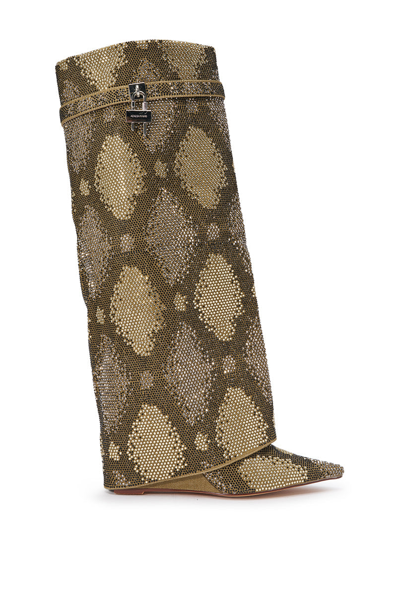 « Sève » — Bottes compensées, Kaki