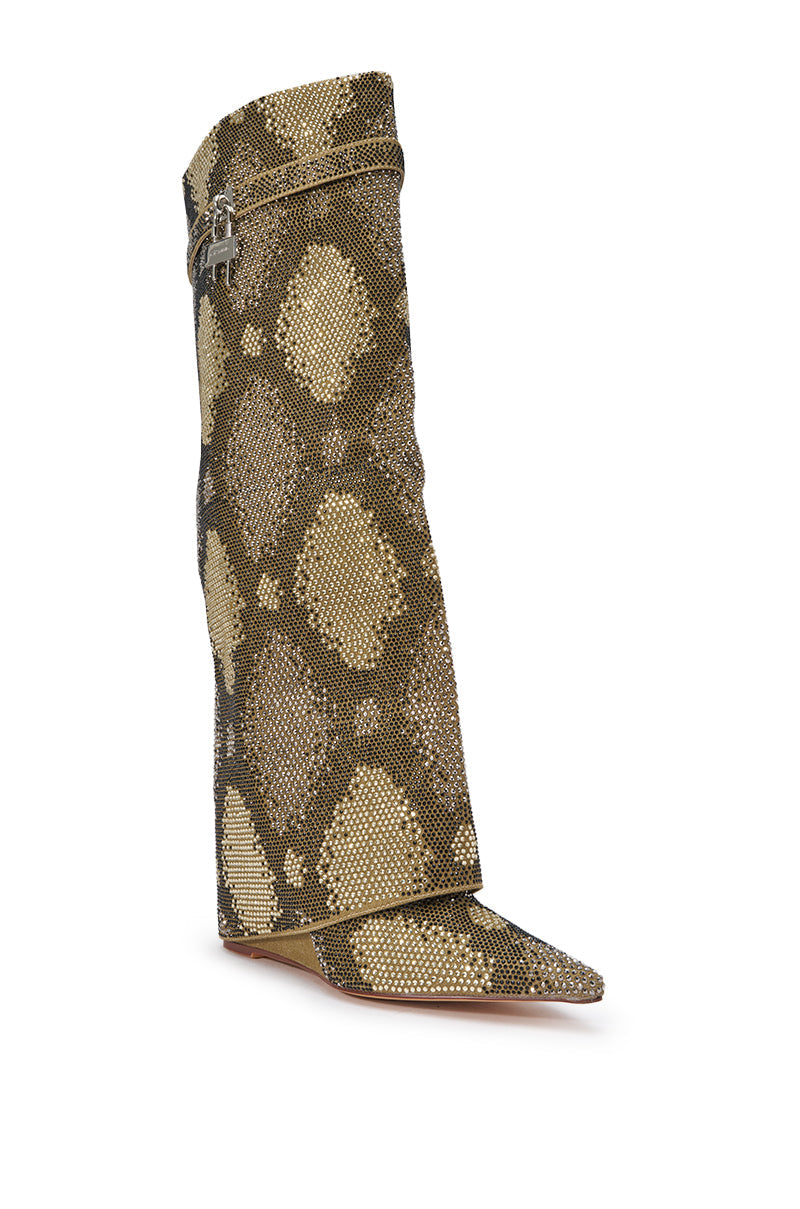 « Sève » — Bottes compensées, Kaki