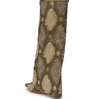 « Sève » — Bottes compensées, Kaki
